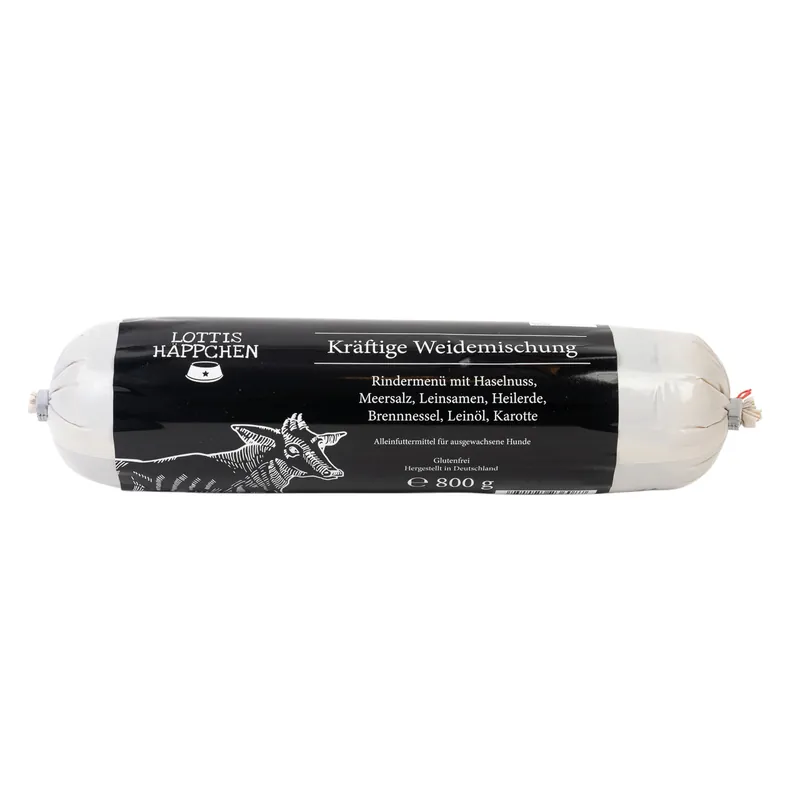 Jetzt Bestellen Sparpaket 6 x 800 g Lottis Häppchen Kräftige Weidemischung Hunde Nassfutter